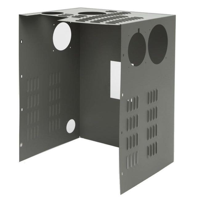 Sheet metal enclosure and cabinets. Metal boxes and brackets.