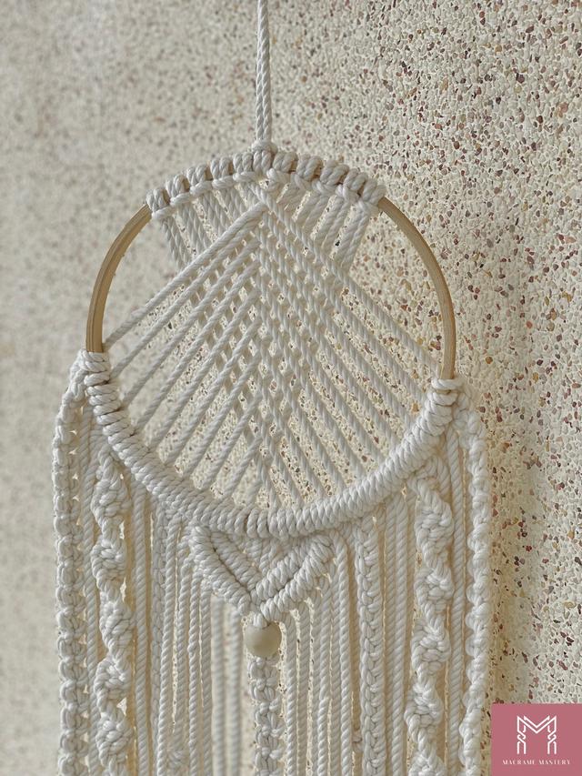 Macrame Dream Catcher | Handmade Spiritual Wall Hanging Decor | Macrame Mastery | MM-MDC-23110405