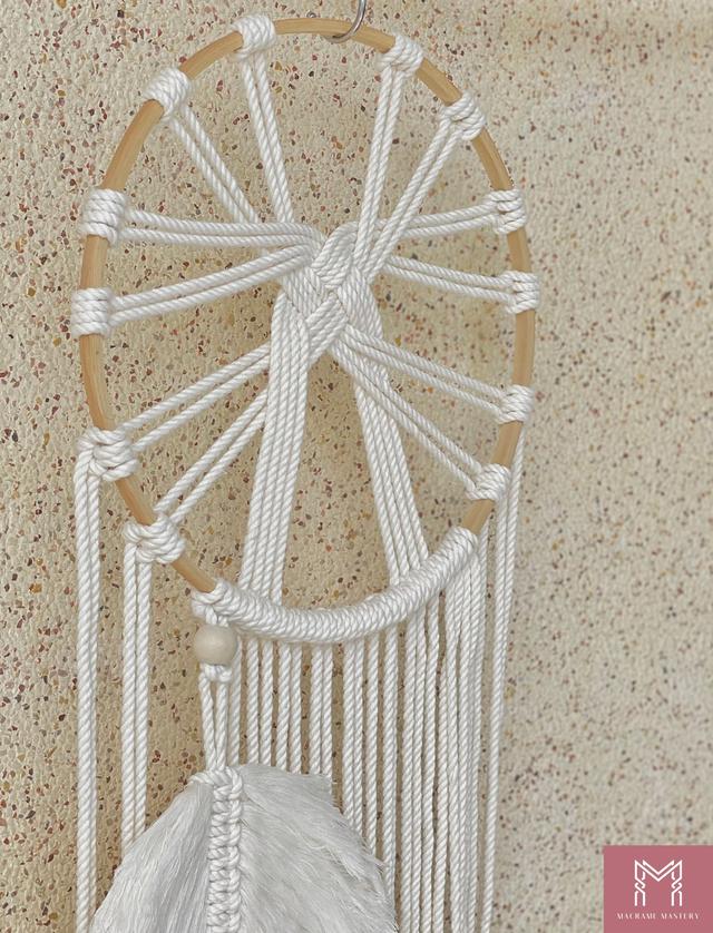 Macrame Dream Catcher | Handmade Spiritual Wall Hanging Decor | Macrame Mastery | MM-MF-23110402
