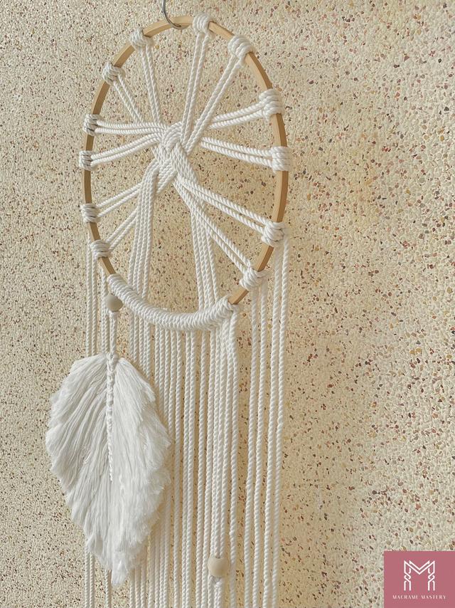Macrame Dream Catcher | Handmade Spiritual Wall Hanging Decor | Macrame Mastery | MM-MF-23110402