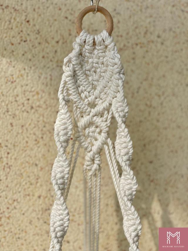 Macrame Plant Hanger | Handmade Boho Hanging Planter for Indoor Garden | Macrame Mastery | MM-MPH-23110403