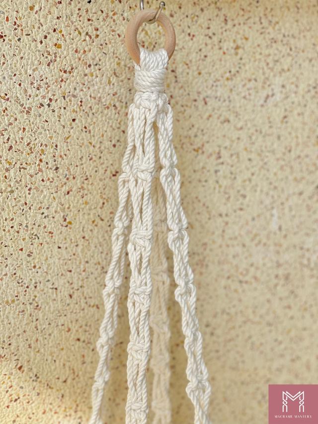 Macrame Plant Hanger | Handmade Boho Hanging Planter for Indoor Garden | Macrame Mastery | MM-MPH-23121004