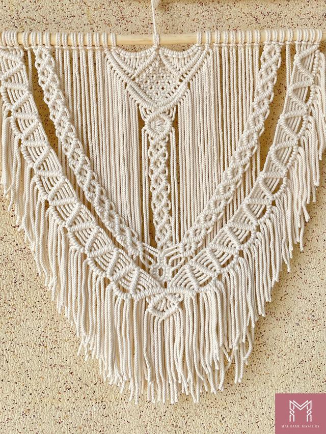 Macrame Wall Hanging | Handmade Boho Wall Art Decor | Macrame Mastery | MM-MWH-23121002